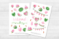 Preview: Wassermelone Sticker Set